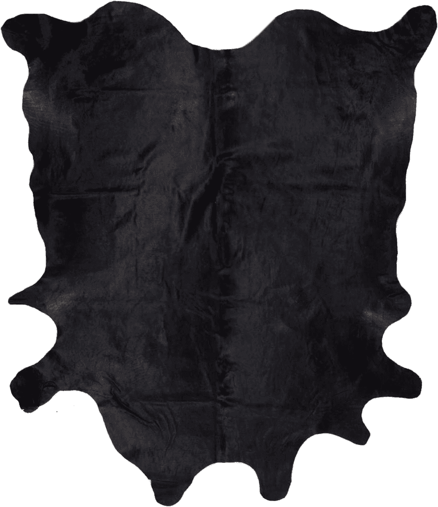 Cowhide 5x7 Gaucho Cowhides Solid Black Cowhide Rug - Natural Product