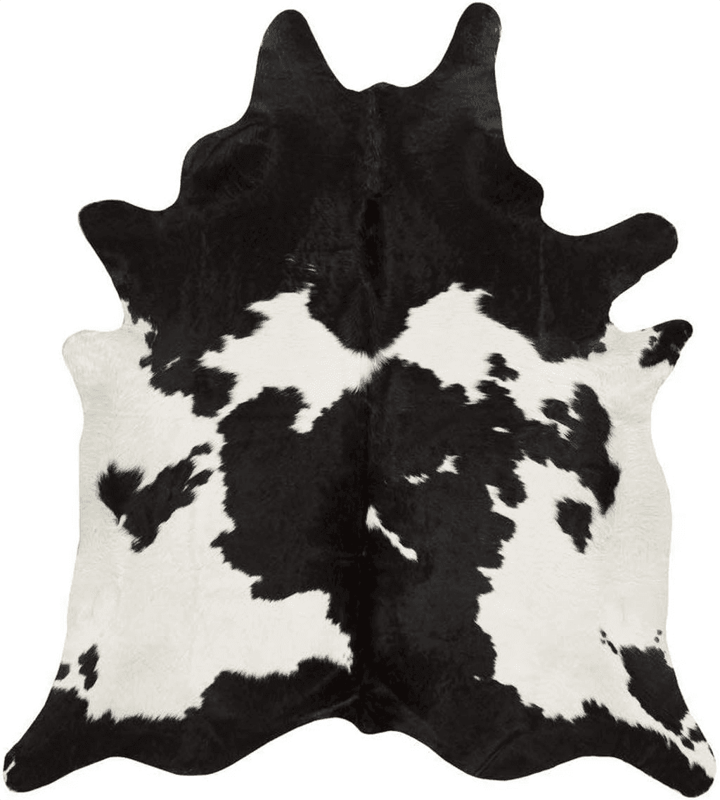 Cowhide 3x5 Small Cowhide Black and White Cow Hide Rug Natural Black White Cow Skin Leather Area Hair On 5 X 3