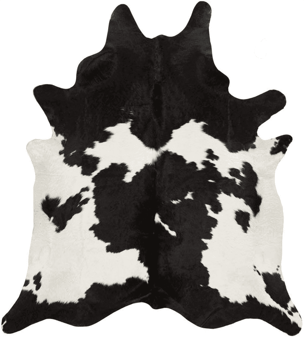 Cowhide Black White Just Cowhide Black and White Cowhide Rug Large Natural Cow Skin Cow Hide Leather Area Rug Hair On, Premium Black White Cow Hide Rugs (Black and White, 5 X 7)