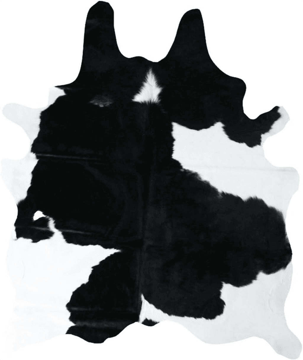 Cowhide Black White Decohides Natural Cowhide Rug, Black/White