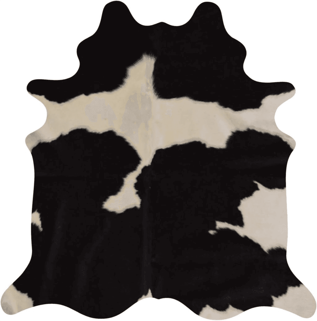 Cowhide Black White Decohides Natural Cowhide Rug, Black/White