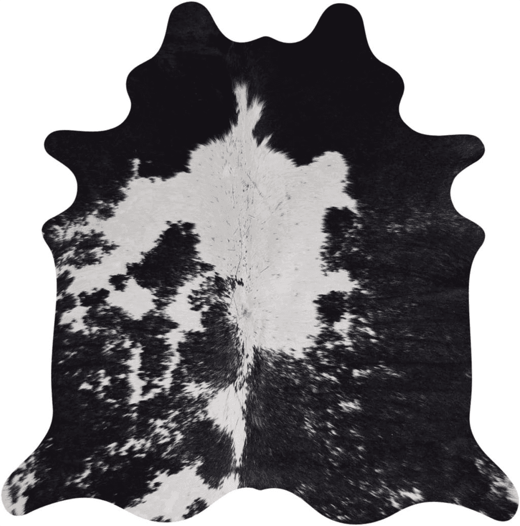 Cowhide Black White Decohides Natural Cowhide Rug, Black/White