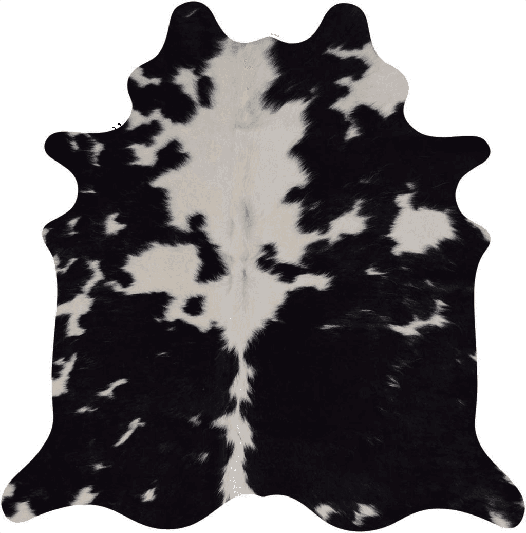 Cowhide Black White Decohides Natural Cowhide Rug, Black/White