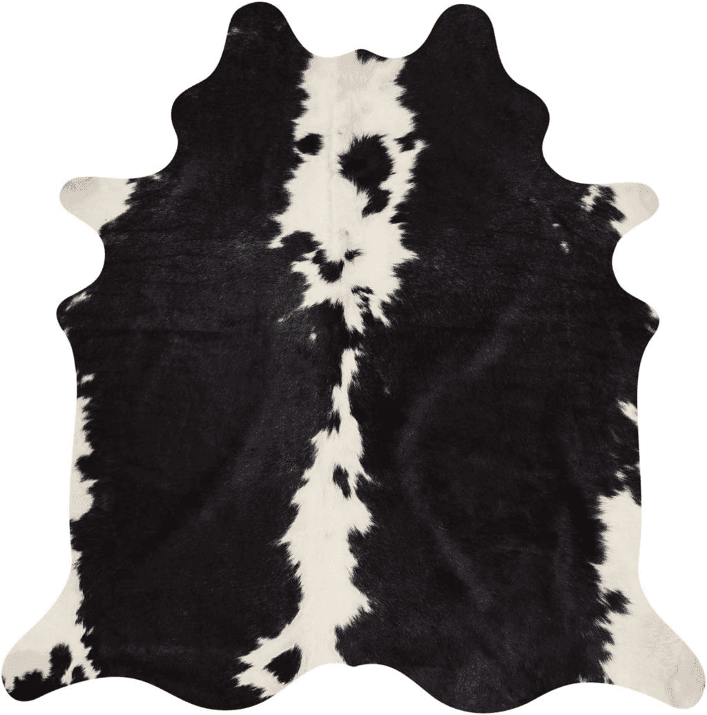 Cowhide Black White Decohides Natural Cowhide Rug, Black/White