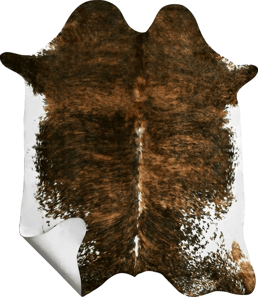 Cowhide 2x3 AROGAN Premium Faux Cowhide Rug 2.3 x 3.6 Feet, Durable and Large Size Cow Print Rugs, Suitable for Bedroom Living Room Western Decor, Faux Fur Animal Cow Hide Carpet, Saddle Brown