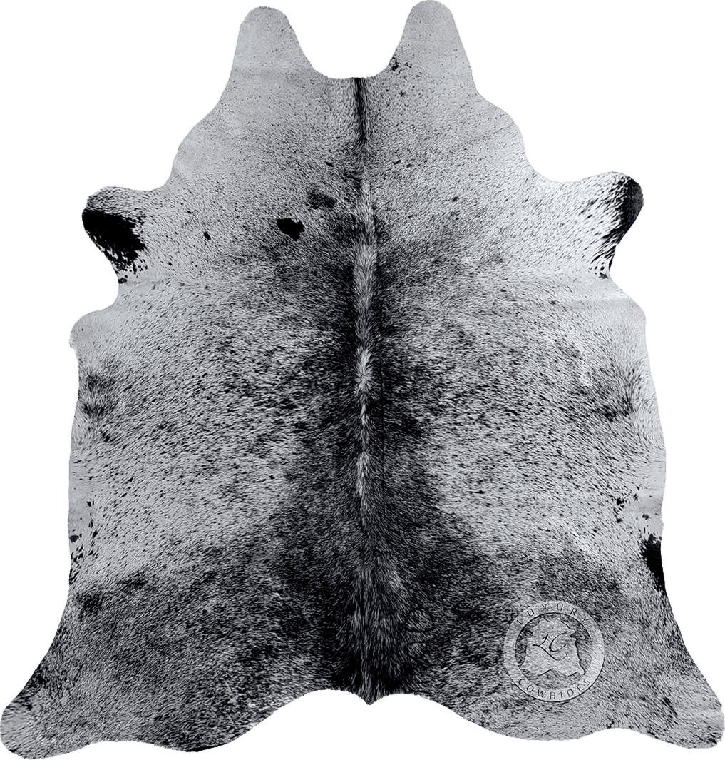 Sunshine Cowhides Genuine Salt and Pepper Cowhide Rug - Luxurious Cow Rug for Bedroom, Living Room, and Home Decor Enthusiasts - Masterpiece of Style and Functionality - 6x7ft (180x210cm)