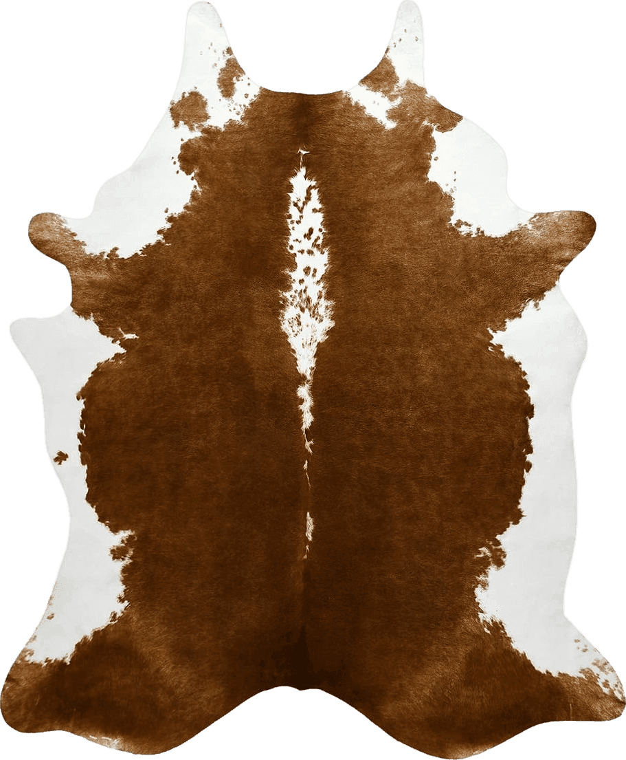 Cowhide 5x7 BENRON Large Cowhide Rug 5.3x6.2ft Area Rug Traditional Animal Rug Stylish Bedroom Rug Cow Print Rugs for Living Room Western Decor Room Decoration Carpets,Khaki Brown