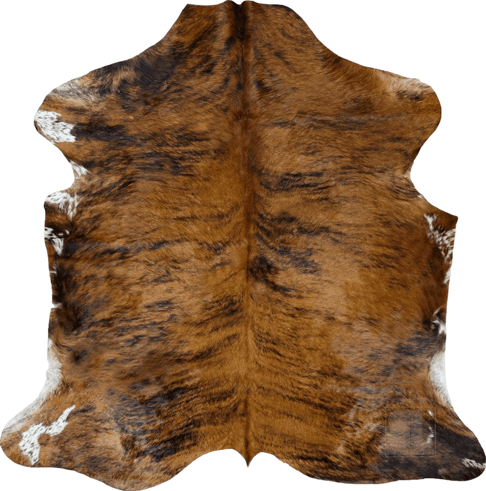 Cowhide 6x9 bonanza leathers Genuine Cowhide Rug Dark Brindle Size S/L/XL 5X6/6X7/7X8 FT (6x7)