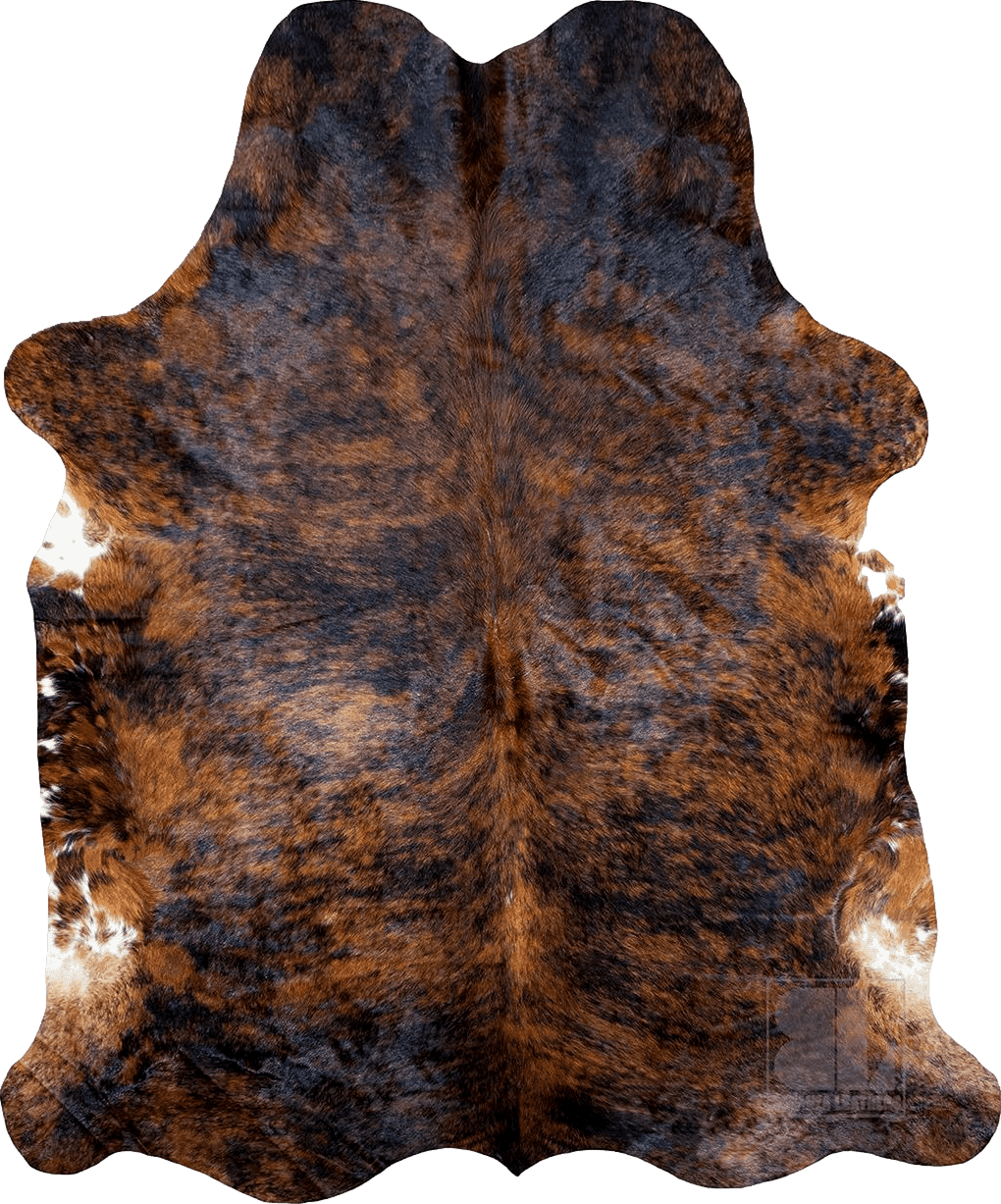 Cowhide 6x9 bonanza leathers Genuine Cowhide Rug Dark Brindle Size S/L/XL 5X6/6X7/7X8 FT (6x7)