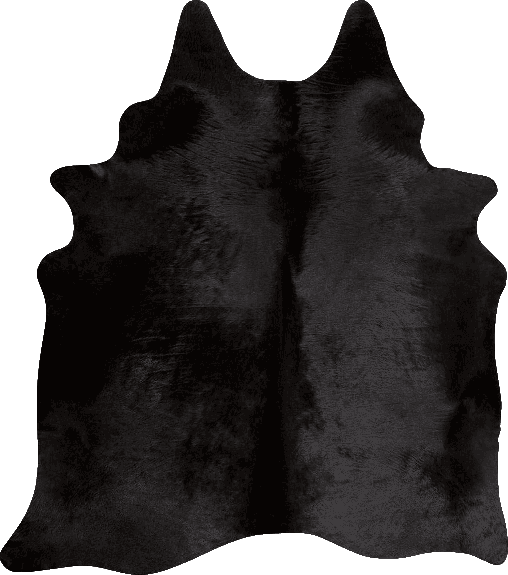 rodeo Solid Black Cowhide Rug (5x7)