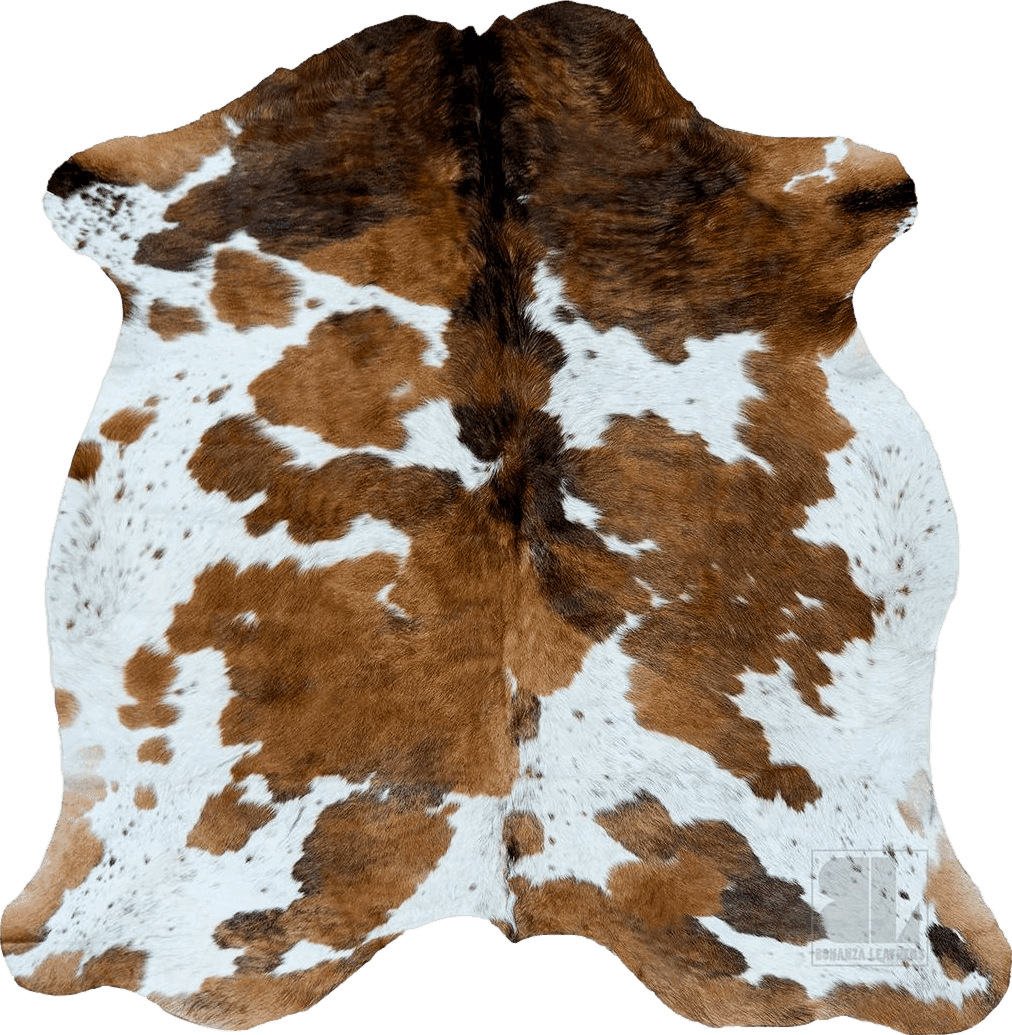 Cowhide 6x9 bonanza leathers Genuine Cowhide Rug Tricolor Size S/L/XL 5X6/6X7/7X8 FT (XL)