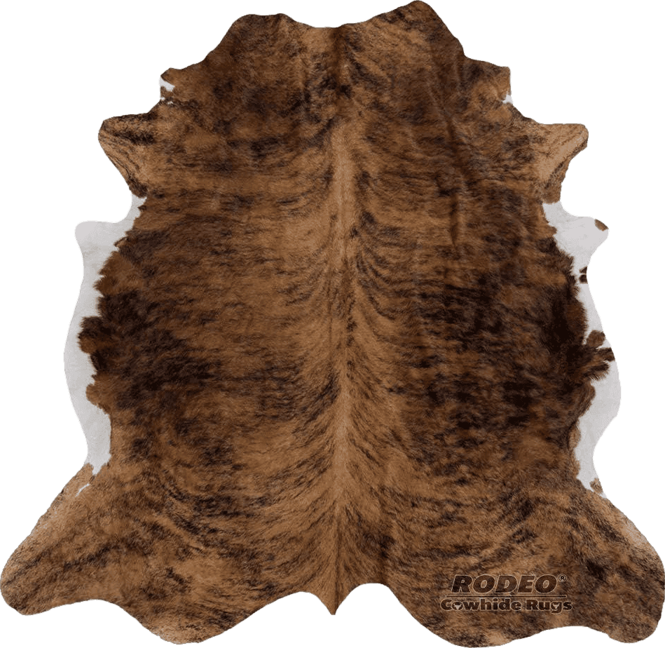 rodeo Classic Brown Brindle Cowhide Rug XXL 6x8 Ft