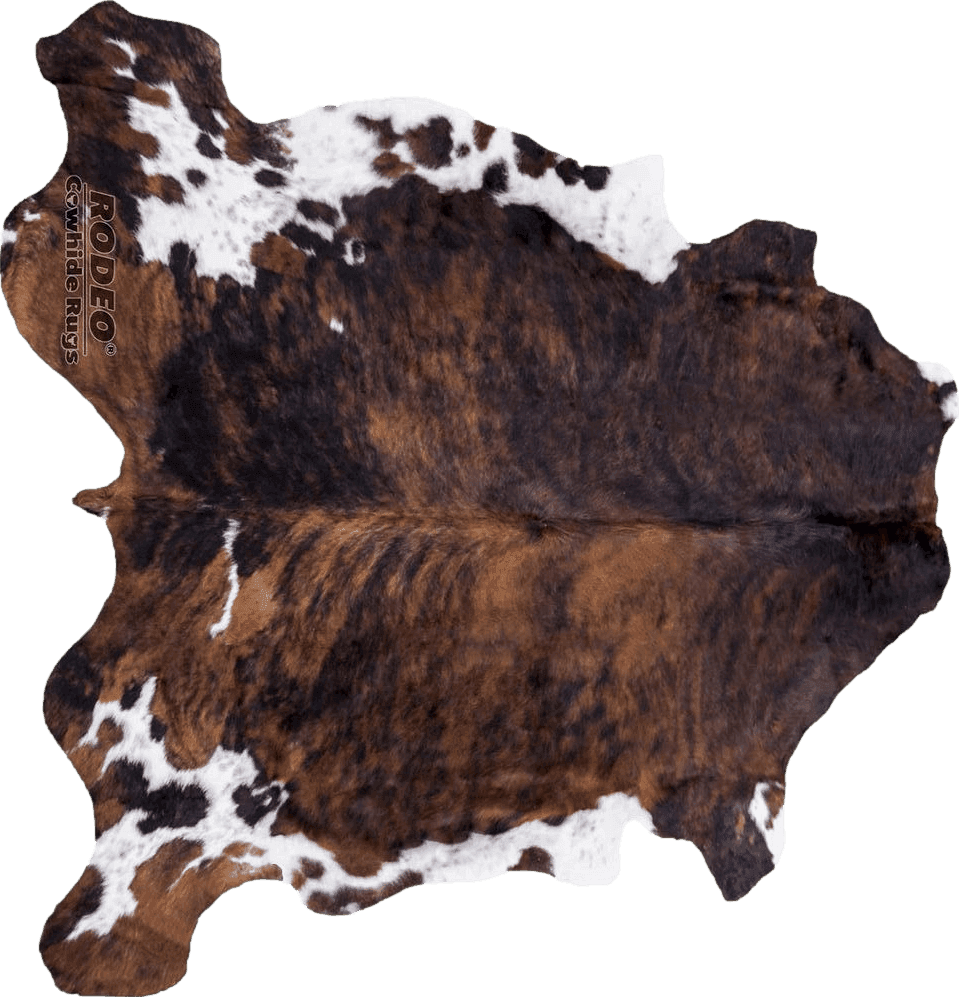 rodeo Classic Brown Brindle Cowhide Rug XXL 6x8 Ft