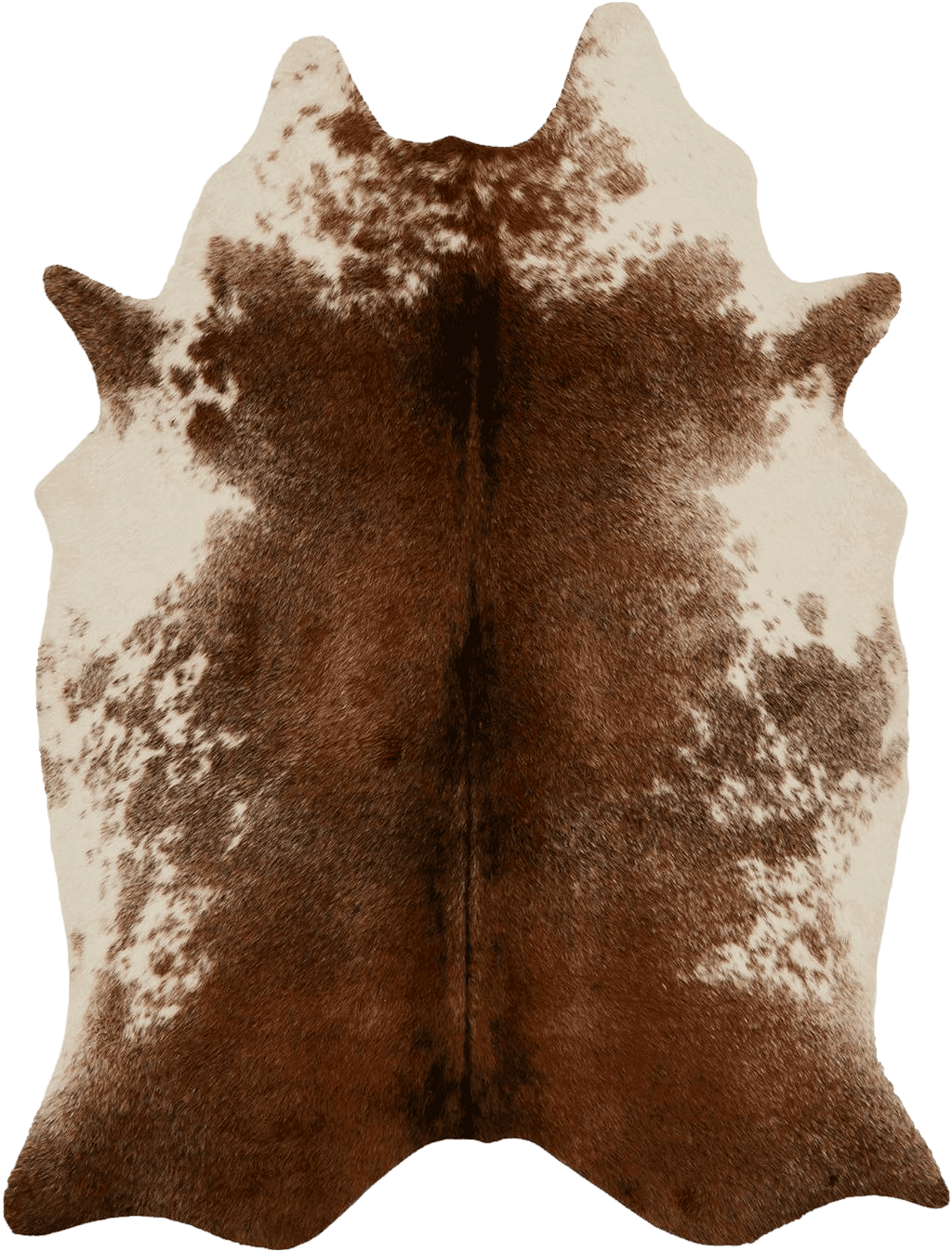 Cowhide 4x6 Loloi II Grand Canyon Area Rug, 3'-10" x 5', Coffee/Ivory