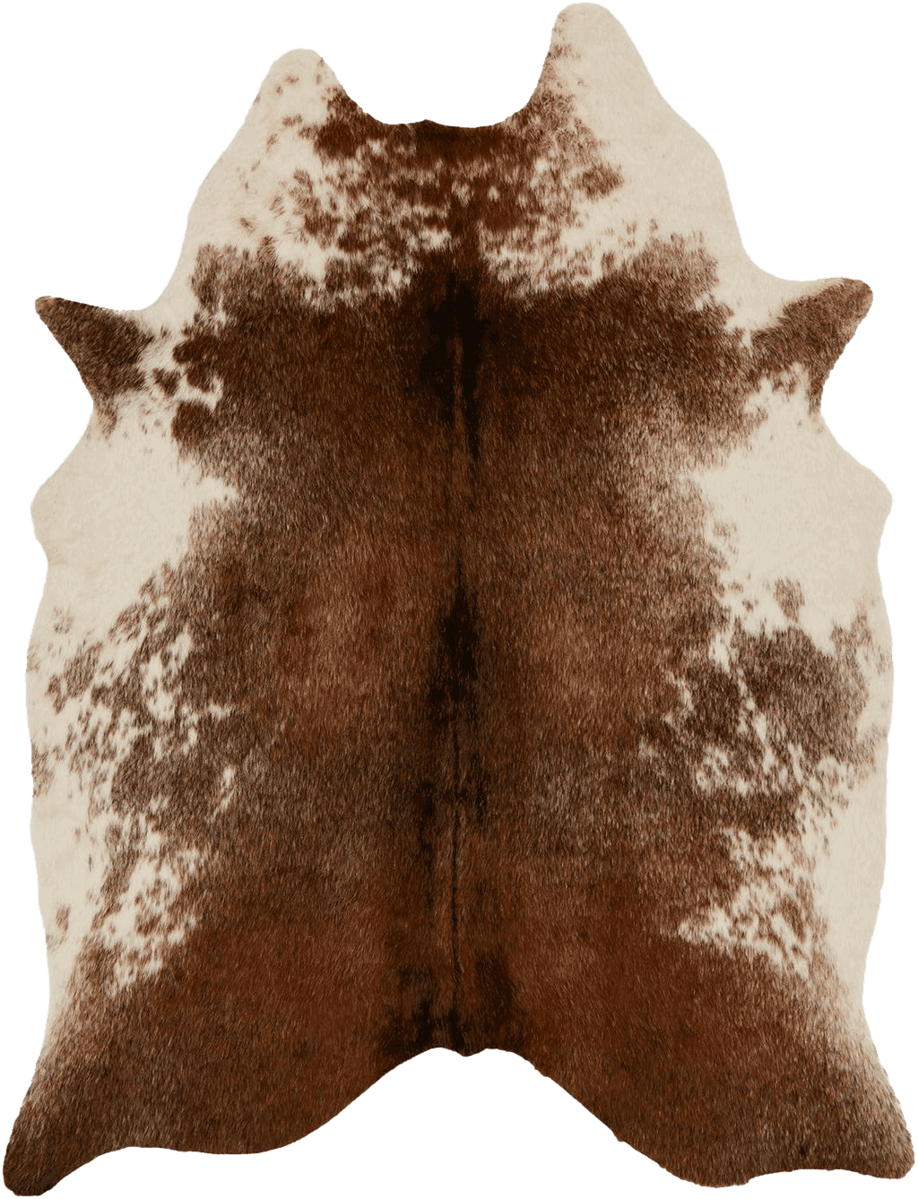 Cowhide 4x6 Loloi II Grand Canyon Area Rug, 3'-10" x 5', Coffee/Ivory