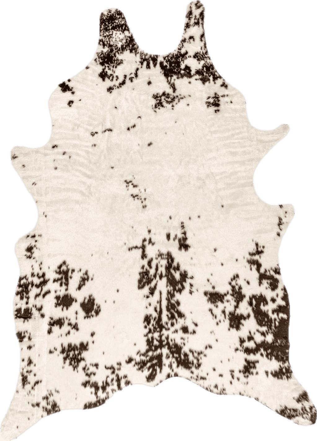 nuLOOM Marcia Machine Washable Faux Cowhide Accent Rug, 3' 10" x 5', Brown