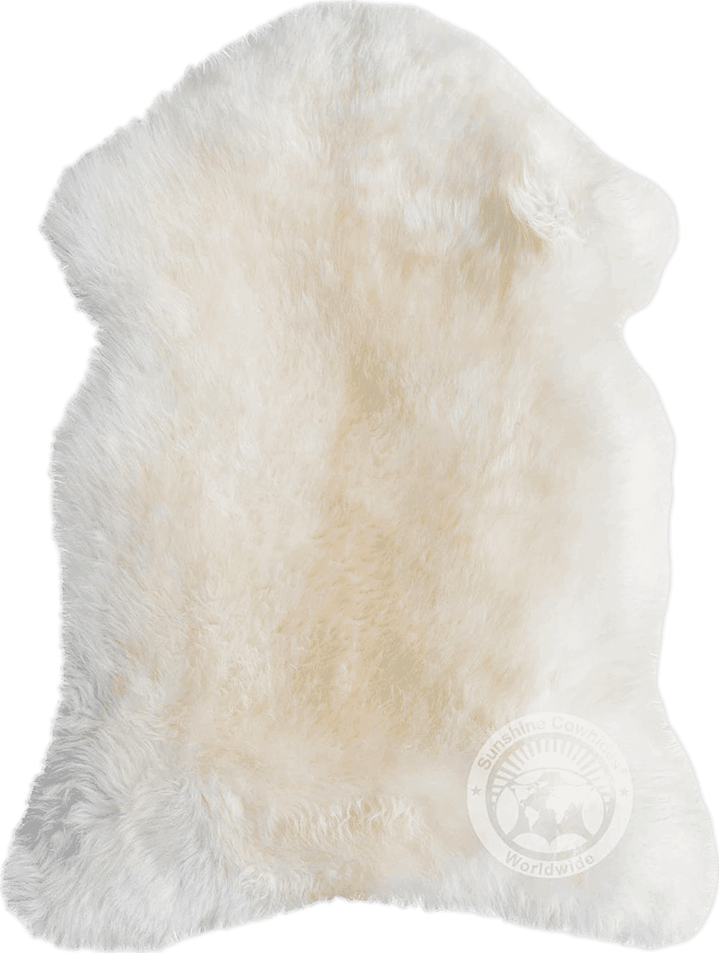 Cowhide 3x5 Sunshine Cowhides Genuine Natural White Sheepskin Rug Soft Rug Chair Cover - Luxurious Cow Rug for Bedroom, Living Room, and Home Decor Enthusiasts - Masterpiece of Style & Functionality - XL - 2x3ft