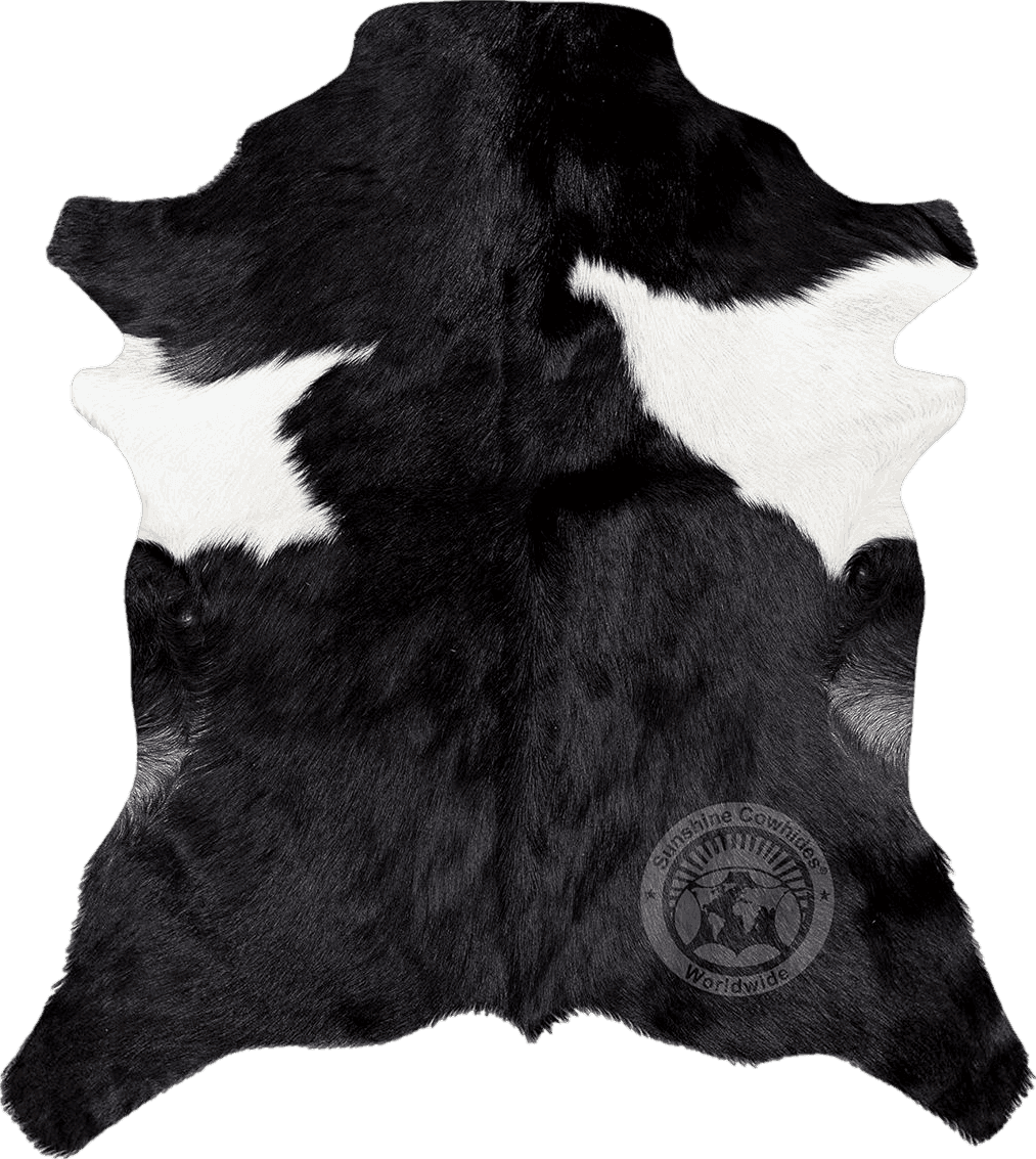 Sunshine Cowhides Genuine Goatskin Rug Goat Skin Goat Hide Goat Skin Rug Exotic 2 x 3 ft.