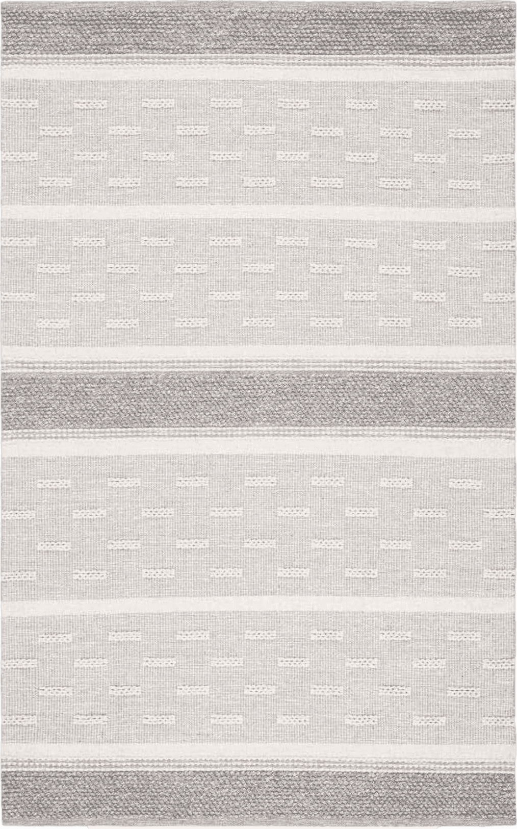 Area Grey 6x9 SAFAVIEH Striped Kilim Collection 6' x 9' Ivory/Grey STK519A Handmade Flatweave Cotton Area Rug