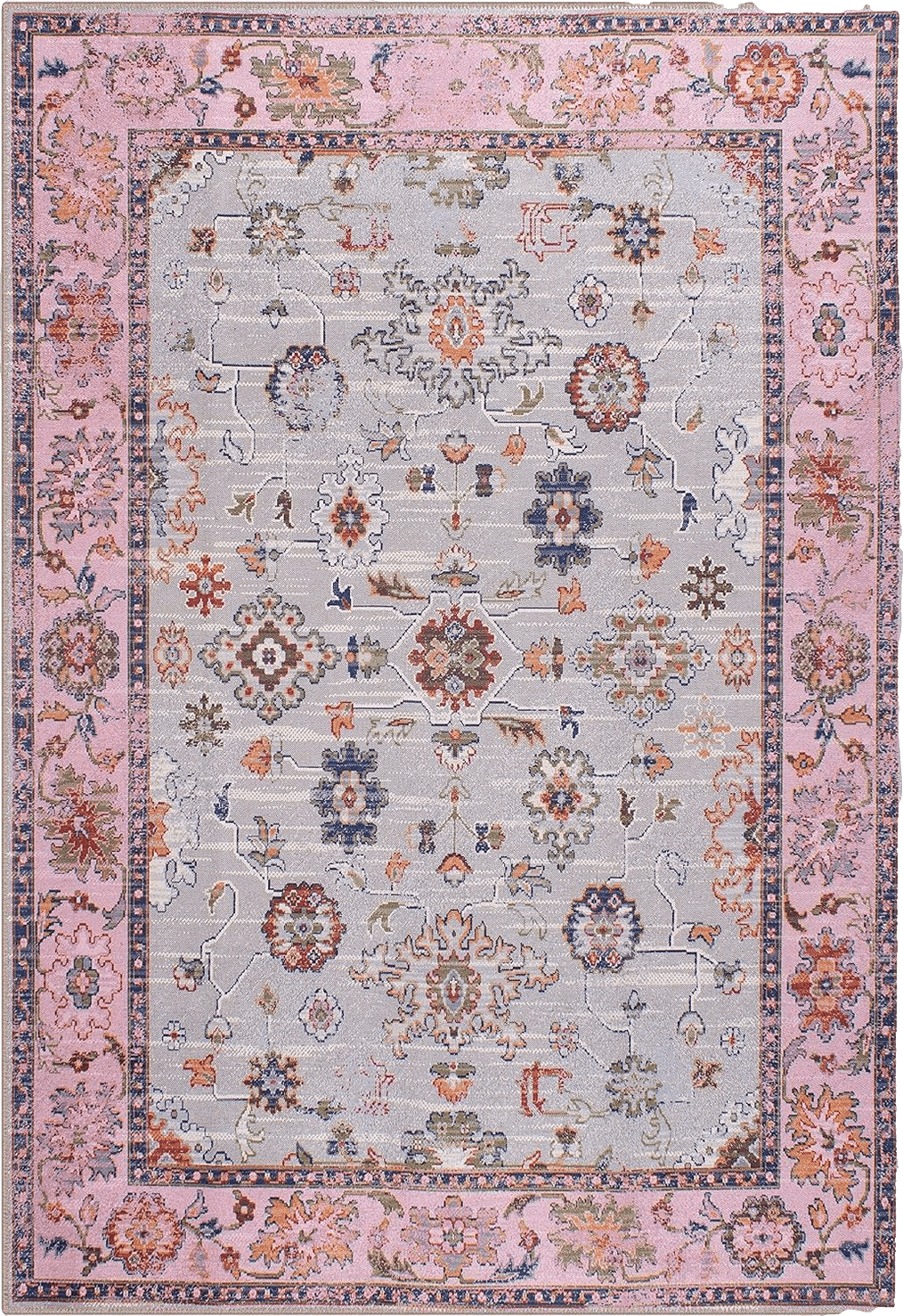 GLN Rugs Machine Washable Area Rug, Rugs for Living Room, Rugs for Bedroom, Bathroom Rug, Kitchen Rug, Printed Vintage Rug, Home Decor Traditional Carpet (2' x 3')
