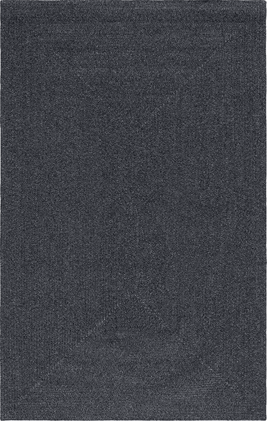 SAFAVIEH Braided Collection Area Rug - 8' x 10', Black, Handmade Farmhouse, Ideal for High Traffic Areas in Living Room, Bedroom (BRA201Z)