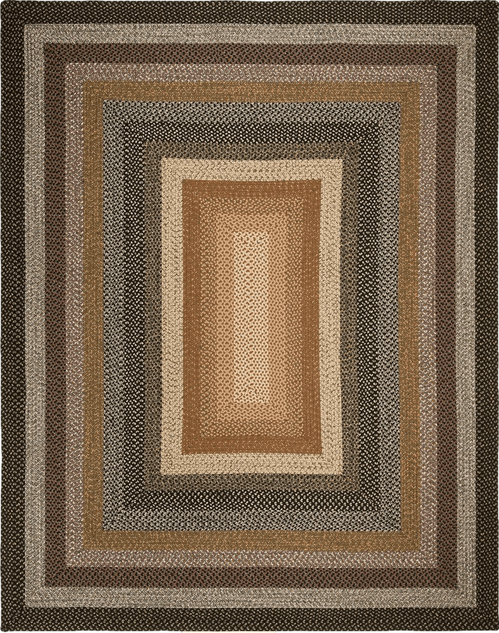 SAFAVIEH Braided Collection Area Rug - 8' x 10', Multi, Handmade Country Cottage Reversible, Ideal for High Traffic Areas in Living Room, Bedroom (BRD308A)