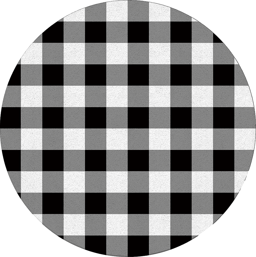 Area White All Rounds/Square LIFEMUSION Black and White Checkered Round Area Rugs, Farmhouse Buffalo Plaid Non-Skid Children Playing Mat, 3ft Soft Circle Farmhouse Rugs for Living Room, Bedroom, Dining Room