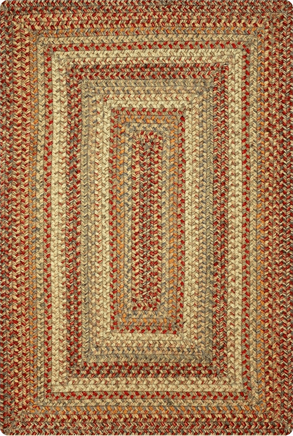 Homespice 20x30” Brown Rectangular Braided Rug. Harvest Brown Jute Rug. Uses- Entryway Rugs, Kitchen Rugs, Bathroom Rugs. Reversible, Rustic, Country, Primitive, Farmhouse Decor Rug