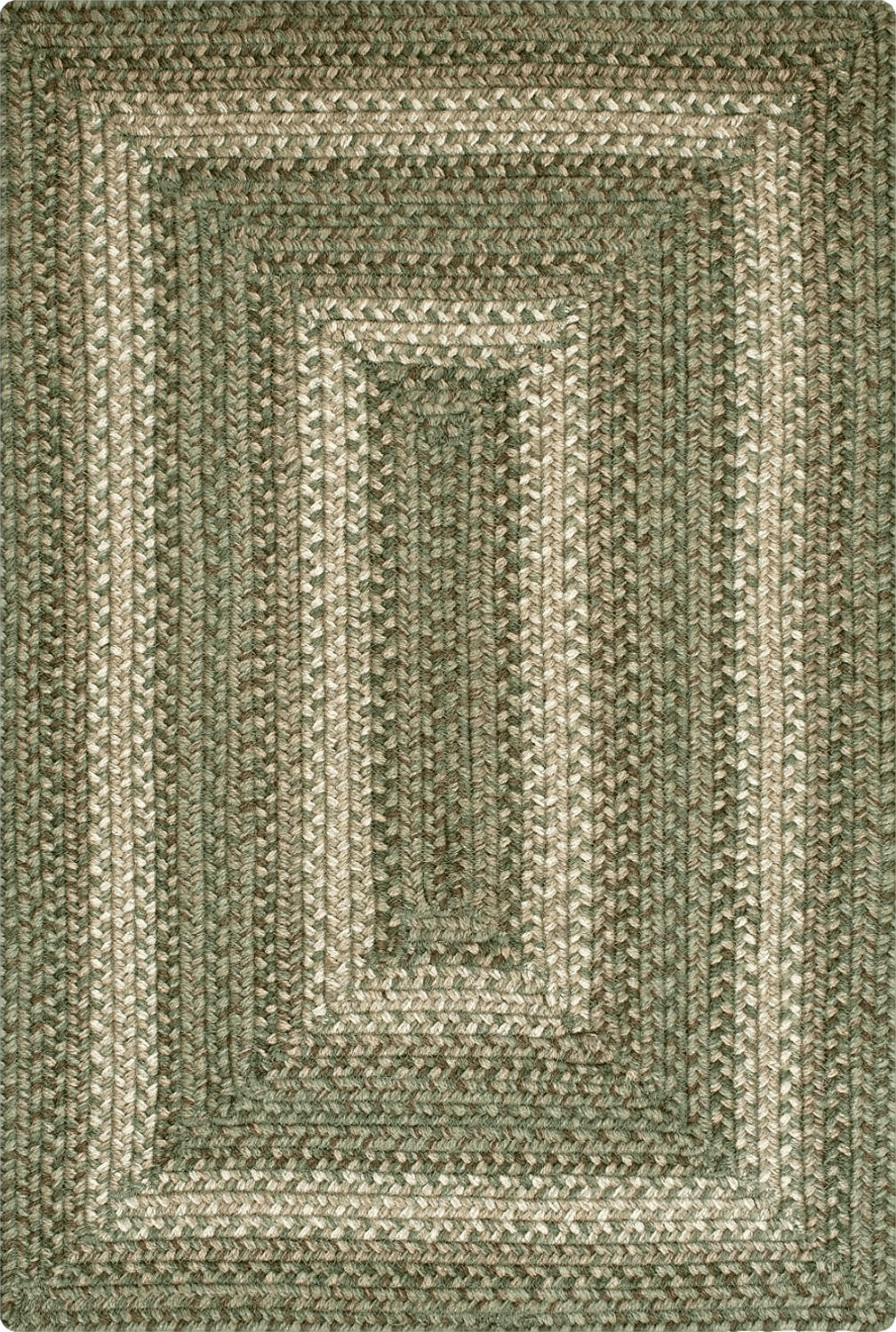 Homespice 20x30” Green Rectangular Braided Rug. Grassland Green Jute Rug. Uses- Entryway Rugs, Kitchen Rugs, Bathroom Rugs. Reversible, Rustic, Country, Primitive, Farmhouse Decor Rug