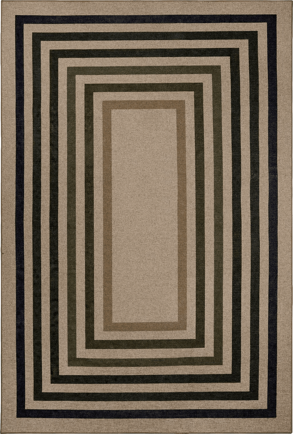 Lahome Modern Geometric Easy Jute Rug, 4x6 Bedroom Rug Washable Rugs for Living Room Farmhouse Natural Area Rug, Non Slip Dining Room Rug Contemporary Throw Mat for Entryway Office Outdoor