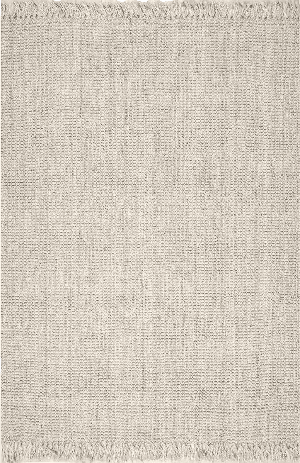 nuLOOM Daniela Farmhouse Chunky Jute Area Rug, 4' x 6', Off-white