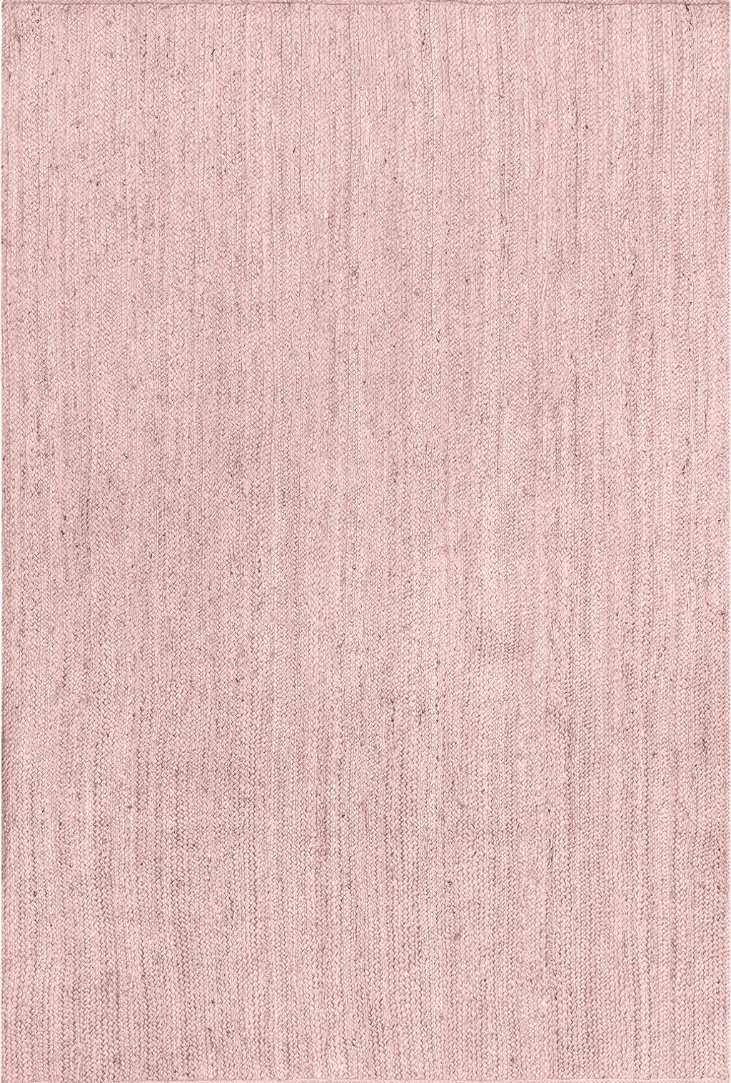 nuLOOM Rigo Hand Woven Farmhouse Jute Area Rug, 5x8, Pink