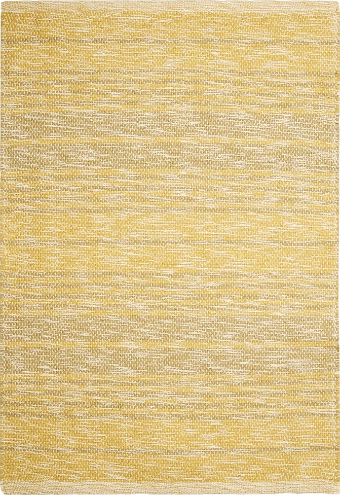 DII Woven Rag Rug Collection Recycled Yarn Variegated Rustic Stripe, 2x3', Honey Gold