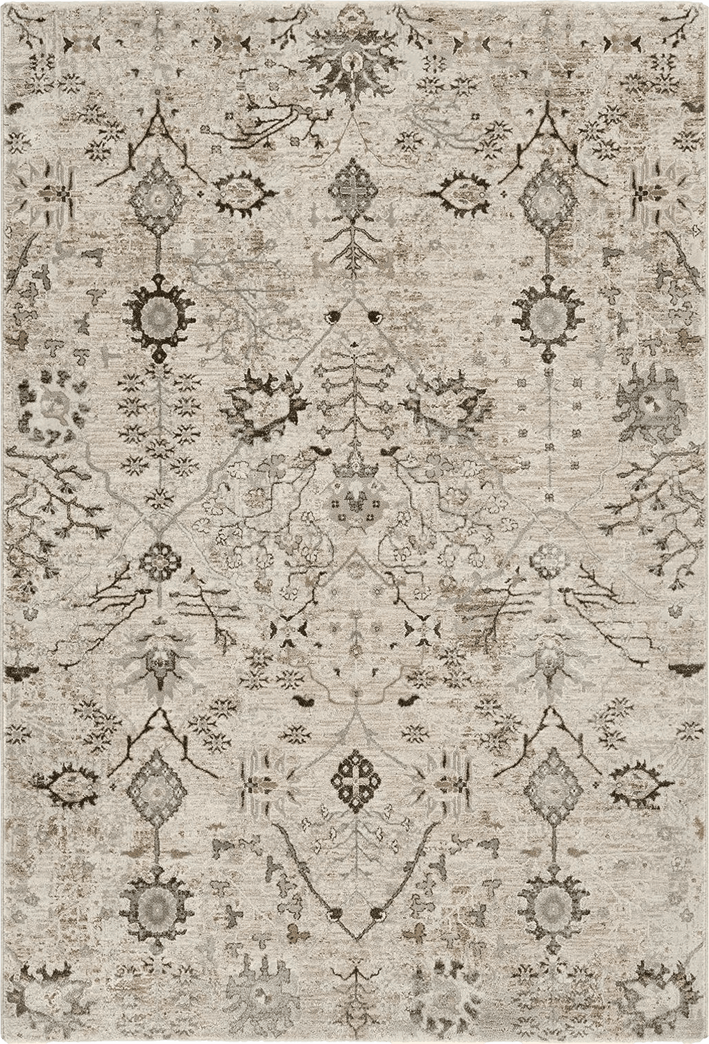 Farmhouse 9x12 Hauteloom Claydon Moroccan Farmhouse Living Room Bedroom Dining Room Area Rug - Bohemian Neutral Style - Traditional, Oriental, Persian - Beige, Brown, Cream - 9' x 12'2"