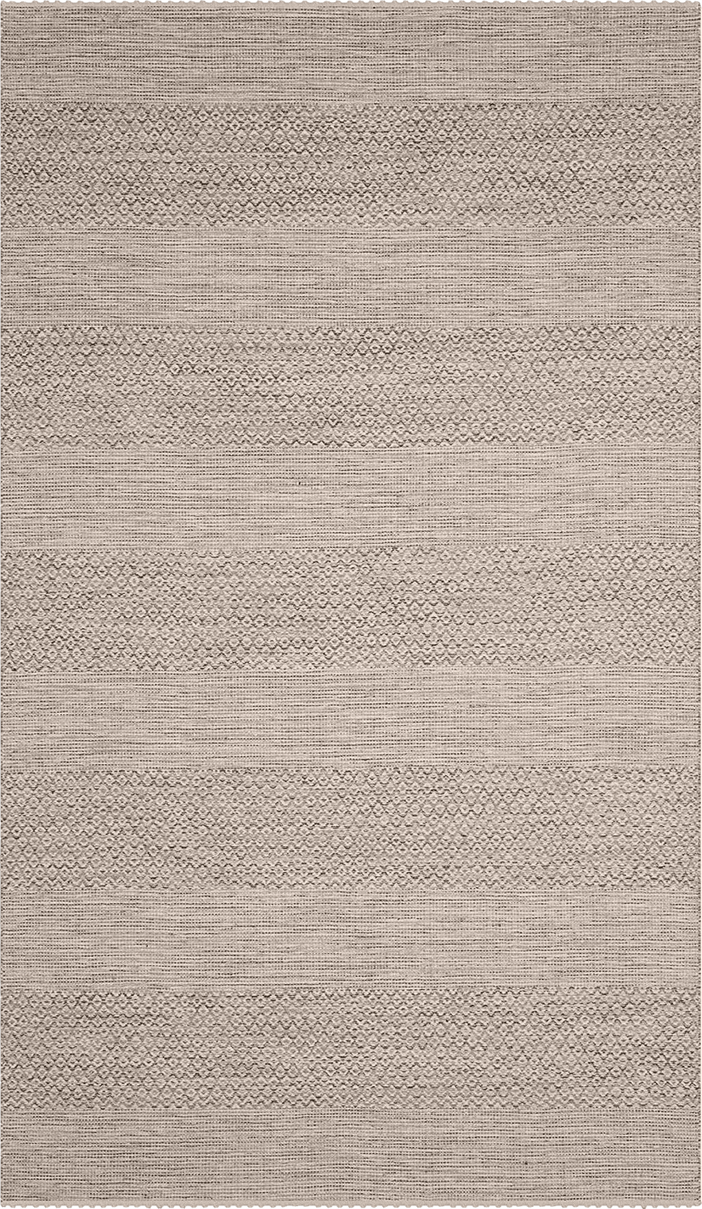 SAFAVIEH Montauk Collection Area Rug - 9' x 12', Ivory & Steel Grey, Handmade Flat Weave Boho Farmhouse Cotton Tassel Fringe, Ideal for High Traffic Areas in Living Room, Bedroom (MTK330M)