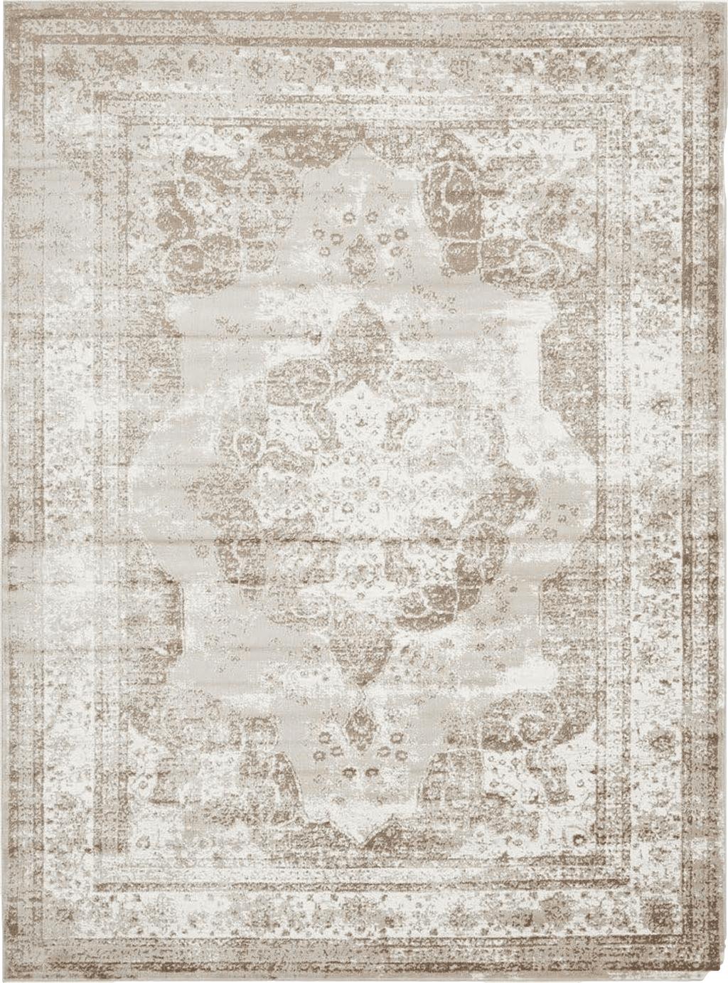 Unique Loom Sofia Collection Area Rug - Salle Garnier (9' x 12' Rectangle, Beige/ Ivory)