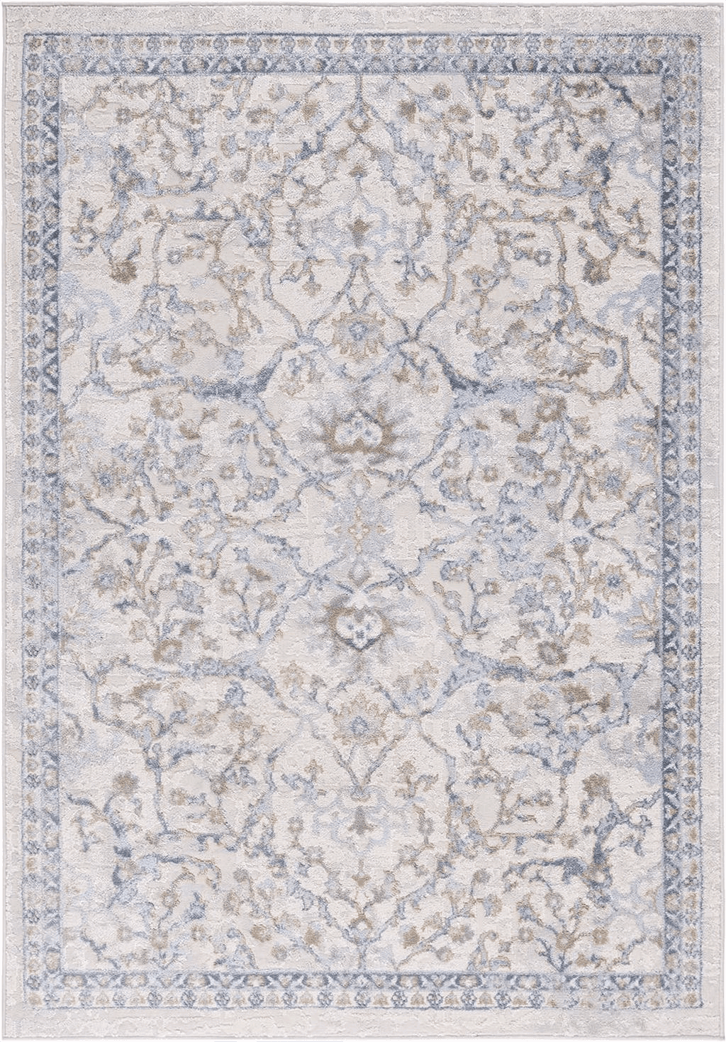 Safavieh Palma Collection Area Rug - 9' x 12', Beige & Light Blue, Oriental Design, Non-Shedding & Easy Care, Ideal for High Traffic Areas in Living Room, Bedroom (PAM336A)