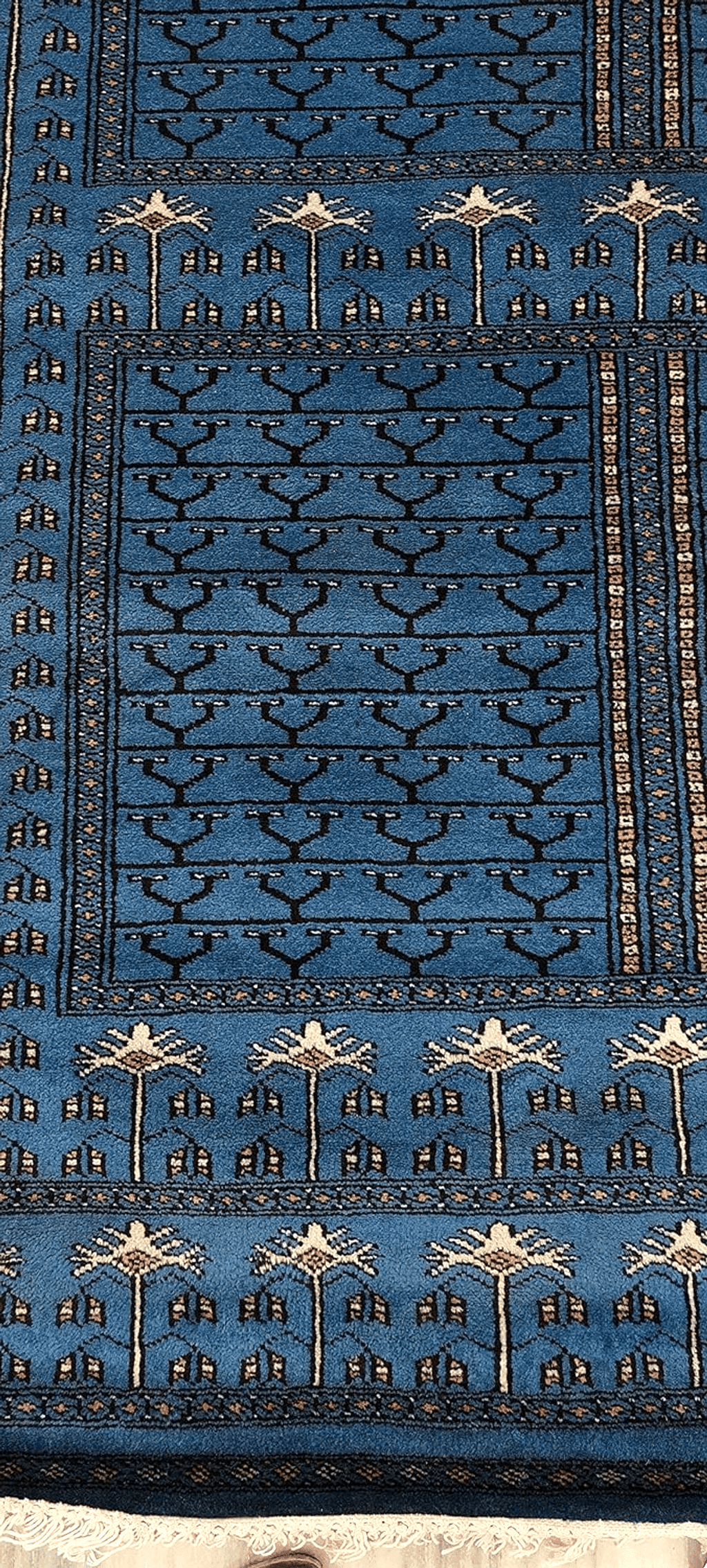 4x6 feet Handknotted Vintage Blue Wool Rug 120x180 cm Custom Area Blue Rug for Bedroom Oriental Rug, Classic Blue Rug for Livingroom