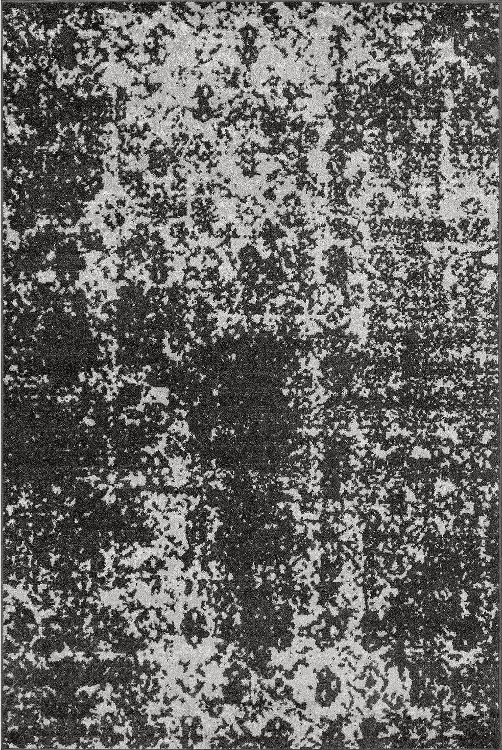 nuLOOM Deedra Modern Abstract Area Rug, 4x6, Dark Grey