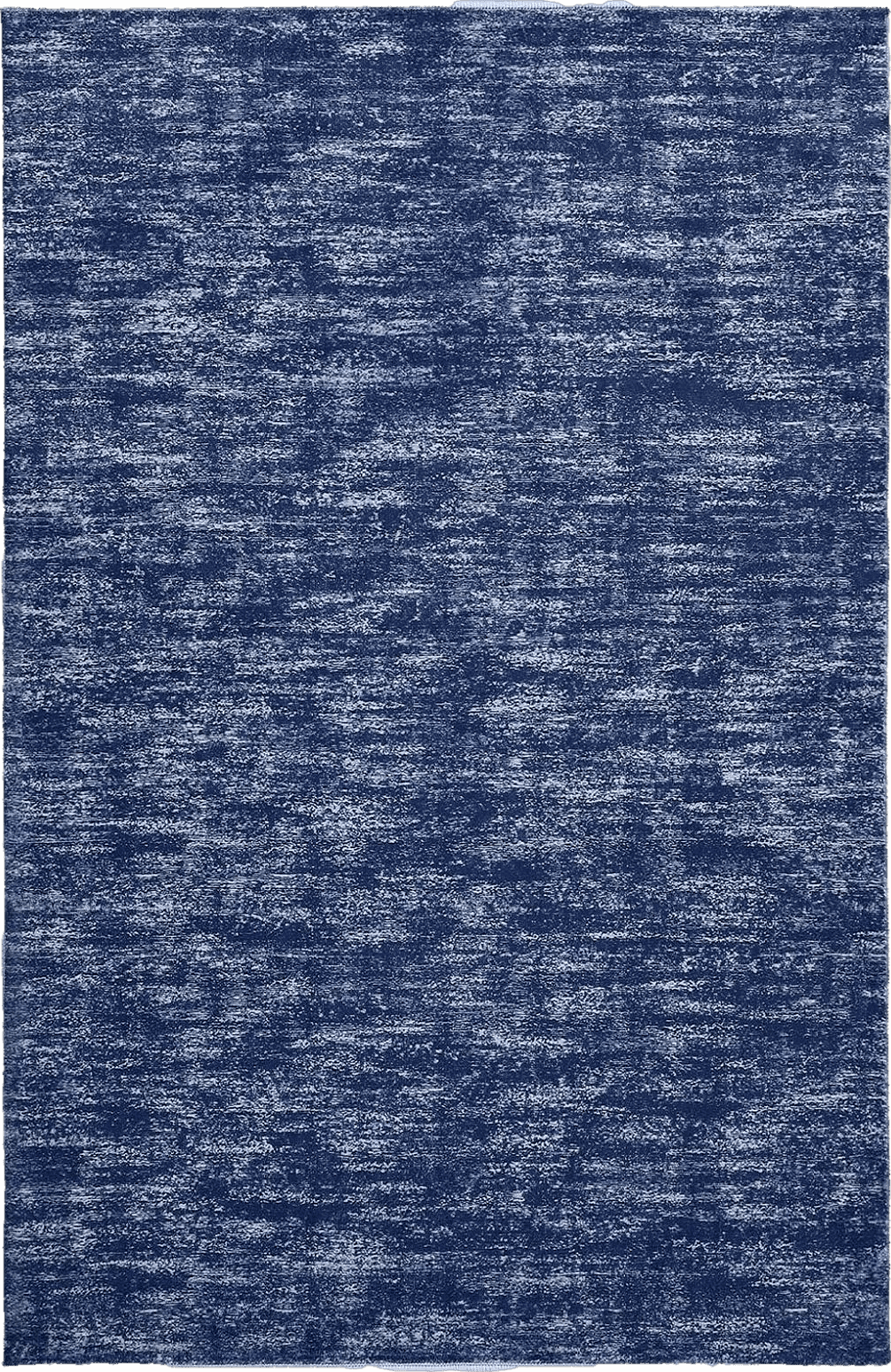 RUGSREAL Solid Machine Washable Area Rug Soft Low-Pile Modern Contemporary Area Rug Non-Slip Throw Indoor Carpet for Living Room Bedroom Kids Room, 4' x 6' Blue