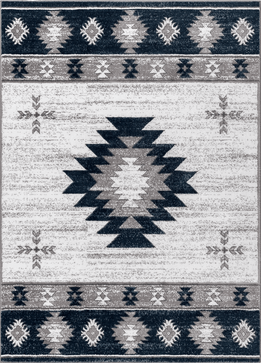 Well Woven Southwestern Rodrigo 5'3" x 7'3" Blue Area Rug