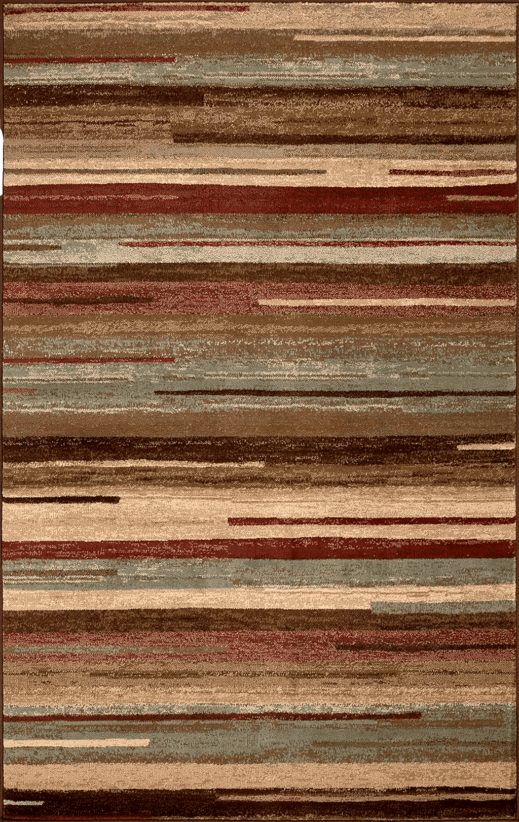 SUPERIOR Indoor Area Rug, Jute Backed Modern Floor Decor for Home Hallway, Living Room, Office, Kitchen, Dining, Bedroom, Abstract Lines, Fulgor Collection, Maroon, 5' x 8'