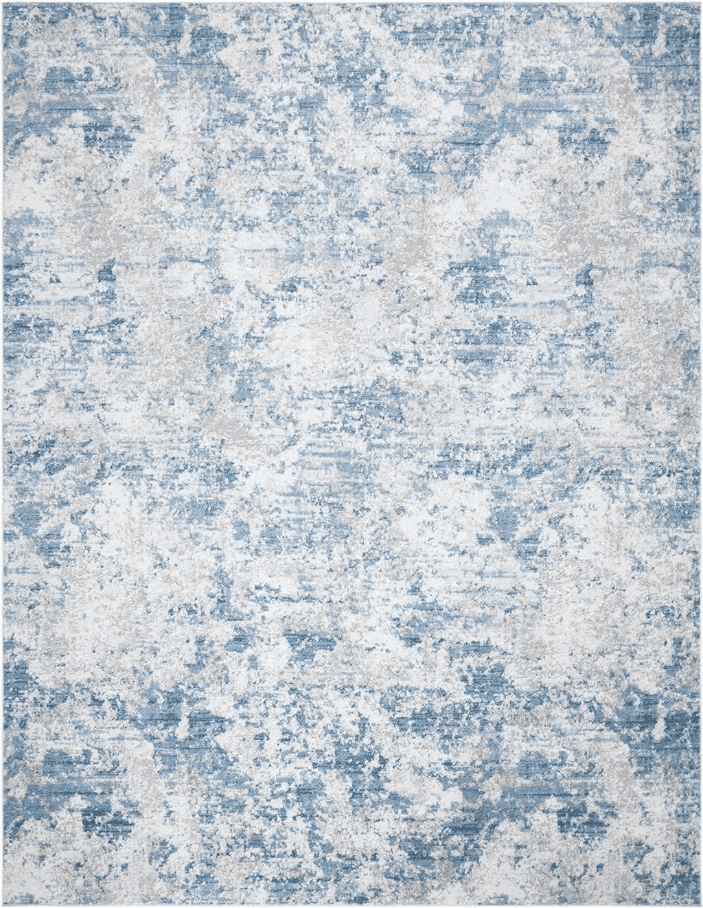 Area Blue 8x10 SAFAVIEH Amelia Collection Area Rug - 8' x 10', Grey & Blue, Modern Abstract Design, Non-Shedding & Easy Care, Ideal for High Traffic Areas in Living Room, Bedroom (ALA705F)