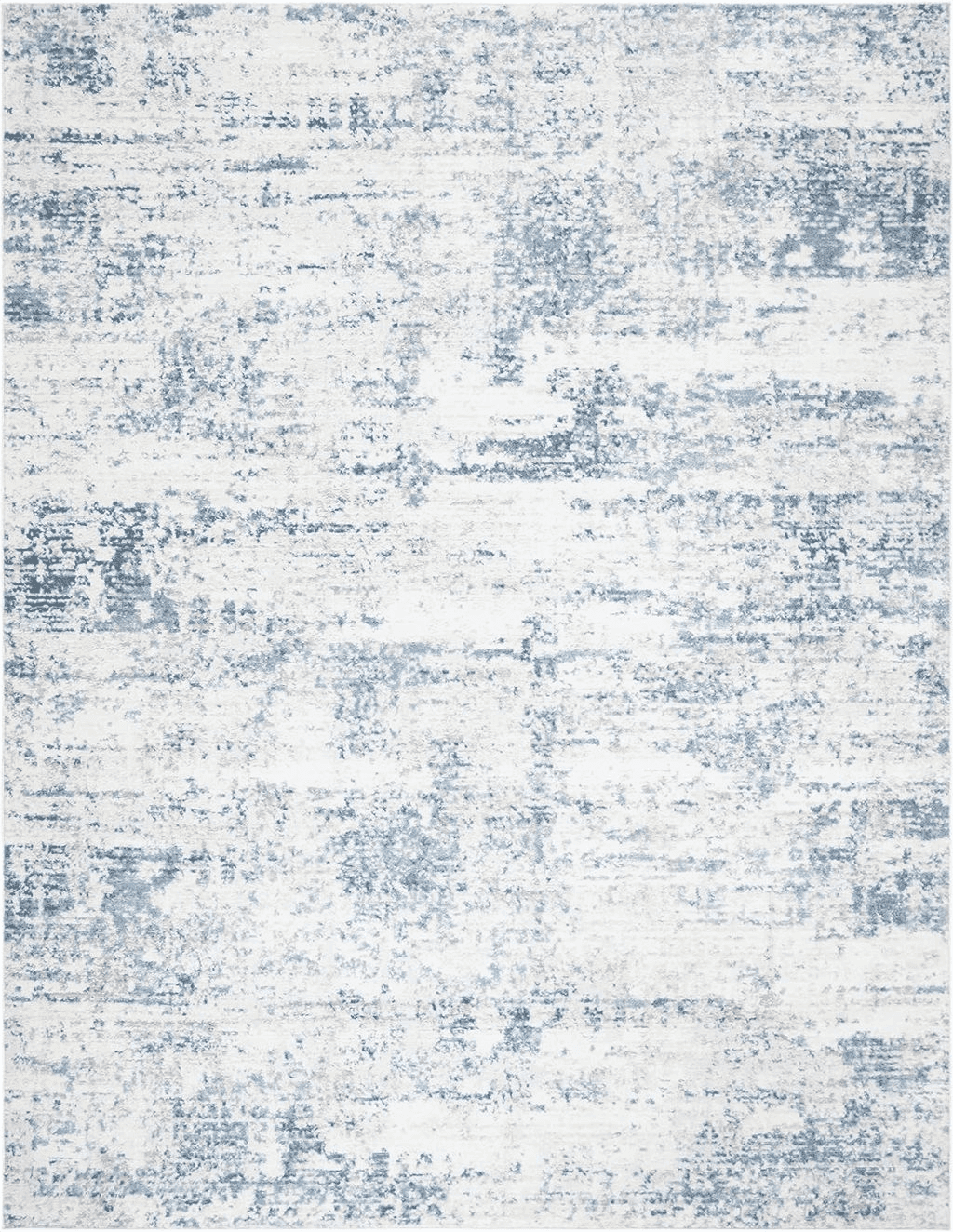 Area Blue 8x10 SAFAVIEH Amelia Collection Area Rug - 8' x 10', Ivory & Blue, Modern Abstract Design, Non-Shedding & Easy Care, Ideal for High Traffic Areas in Living Room, Bedroom (ALA700A)