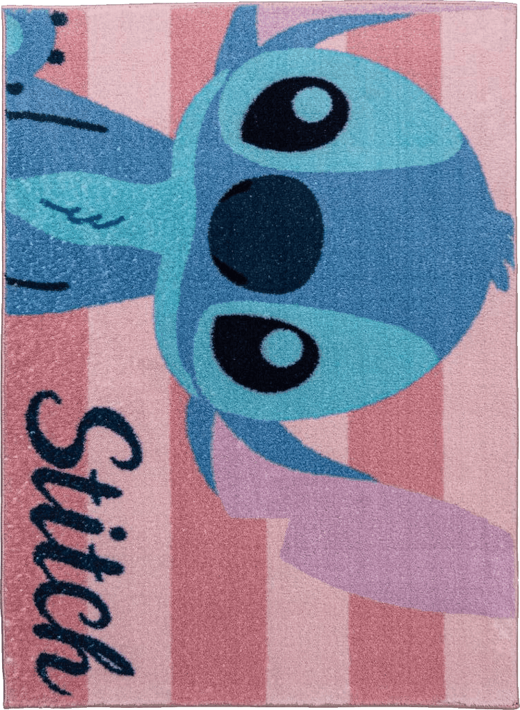 Disney Gertmenian Kids Playroom & Game Room Carpet | Disney Lilo & Stitch Rug | Girls Bedroom Decor | 3x5 Ft Small, Pink, 19838