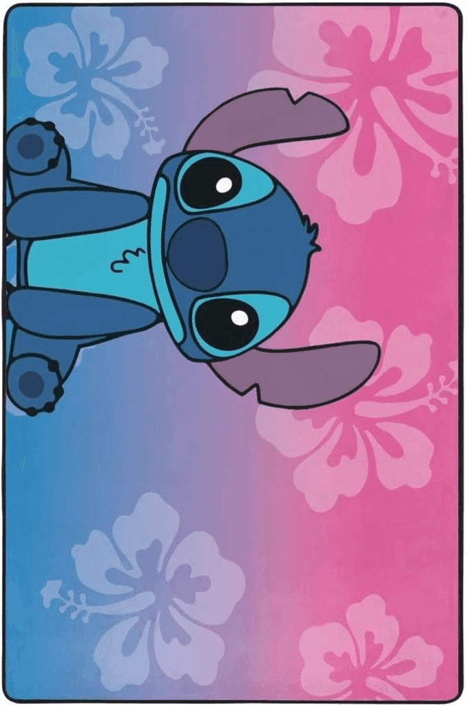 KLGB Large Anime Rug Little Blue Monster Rug for Stitch, Non-Slip Bathroom Rugs, Kitchen Rugs Velvet Carpet Floor Mat Rugs for Bedroom (Little Blue Monster 4, 36"x24")