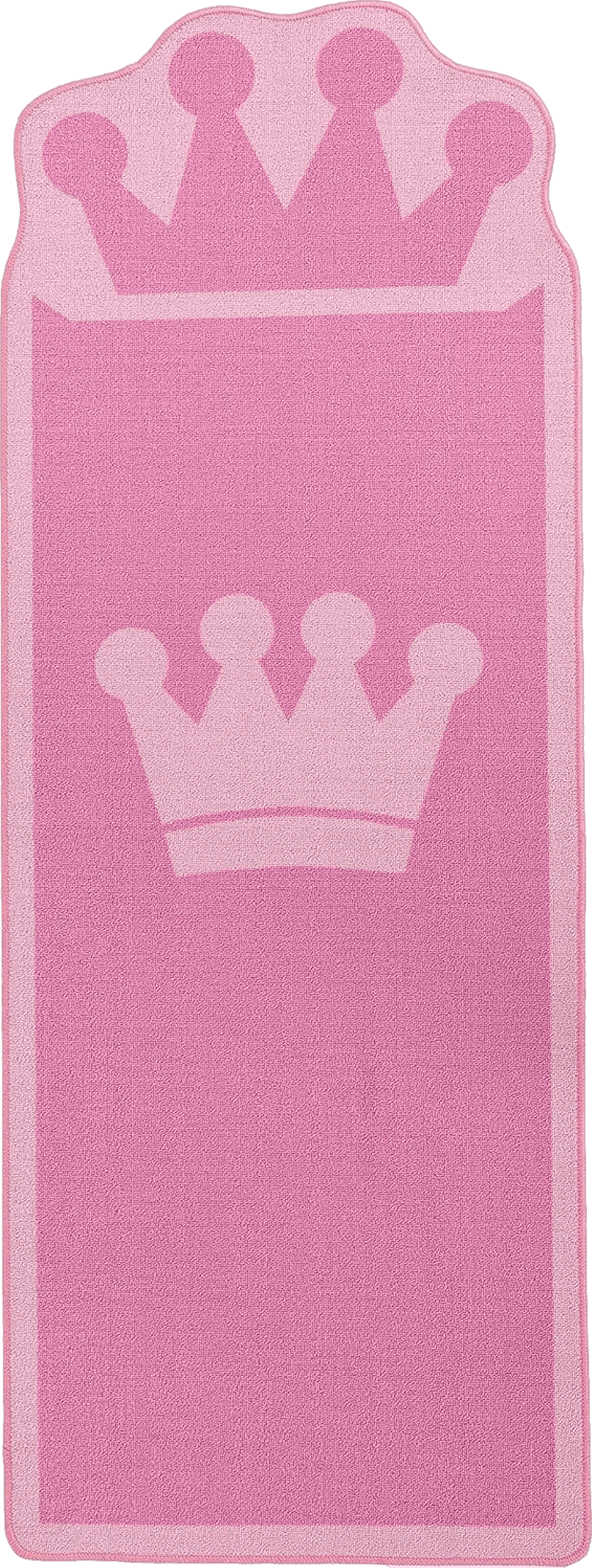 Pink Kids Rug for Bedroom Boys Girls Bedside Carpet Kids Runner Rugs Crown Style Children Carpet Ideal Gift for Kids' Room Décor (26 x 71 inches)