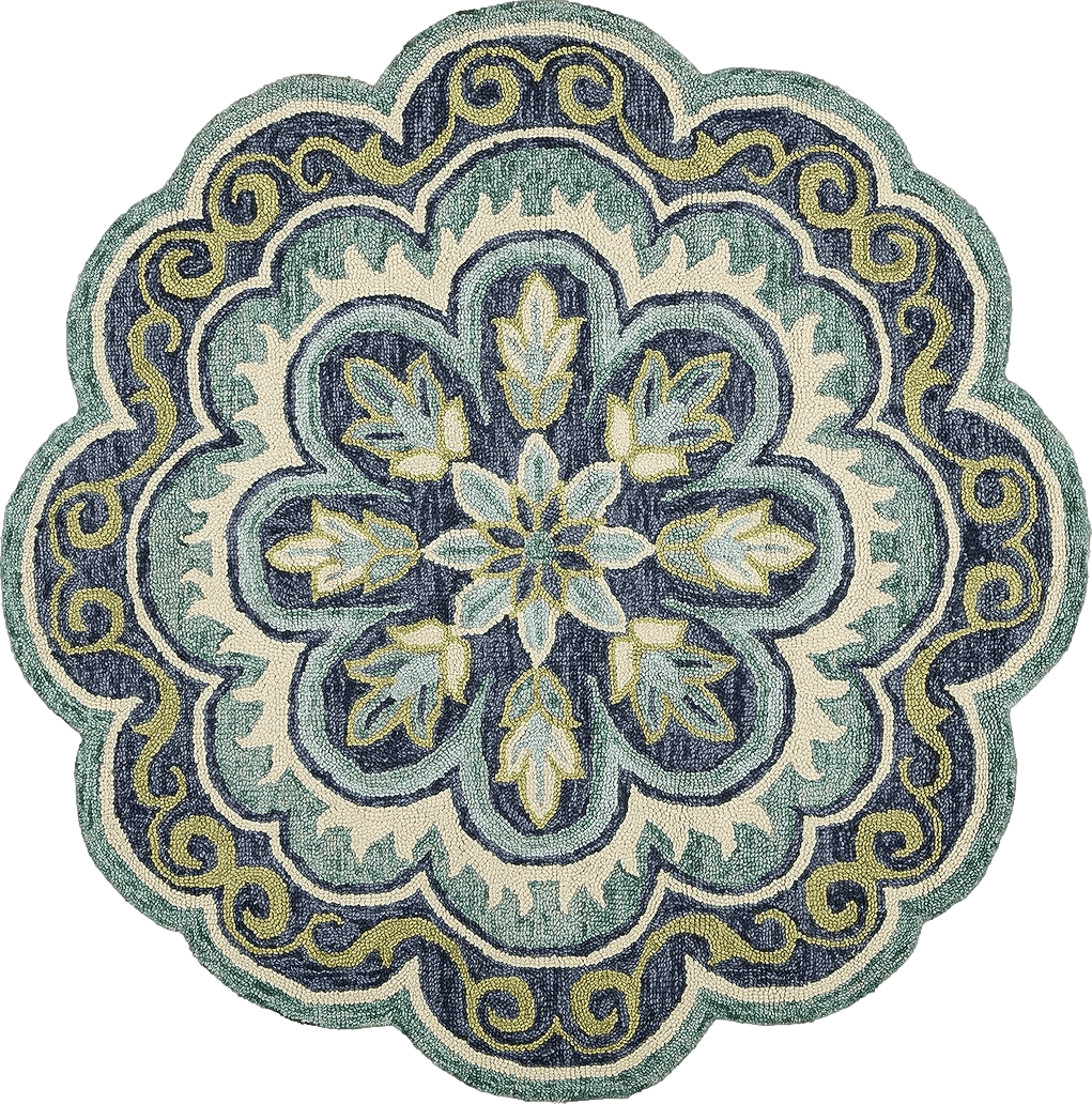 Superior Indoor Area Rug, Jute Backed Rugs for Bedroom,  Living/Dining Room, Office, Entryway, Hallway, Kitchen, Traditional Floral  Scroll Floor Decor, Heritage Collection, Green, 2' x 3' : Home & Kitchen