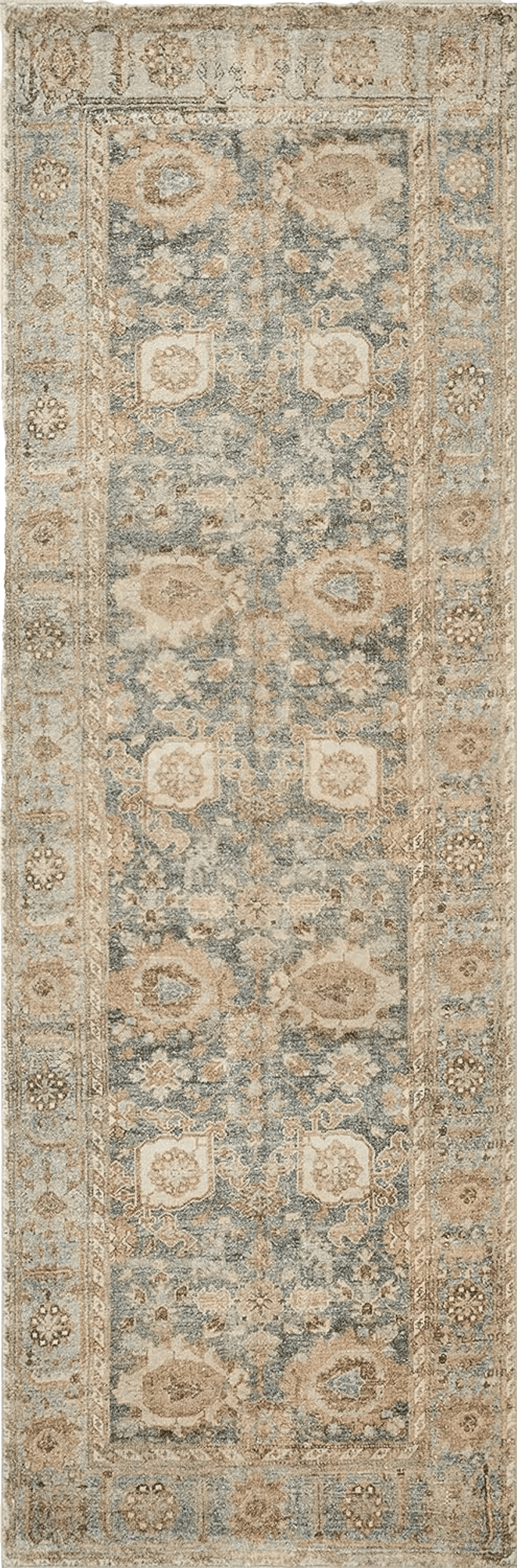 Loloi II Margot Collection MAT-03 Ocean/Spice 7'-6" x 9'-6" Area Rug feat. CloudPile