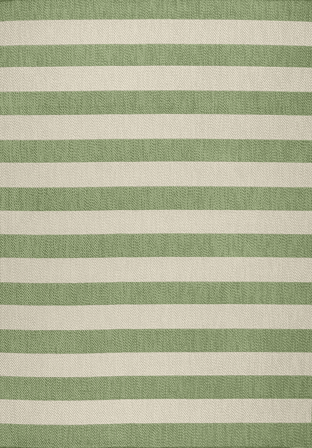 Eyely BMS203D-4 Santa Monica Negril Two-Tone Wide Stripe Indoor/Outdoor Area Rug Modern;Coastal;Rustic, Bedroom, Kitchen, Backyard, Patio, Easy-Cleaning, Non-Shedding, 4 X 6, Green/Cream